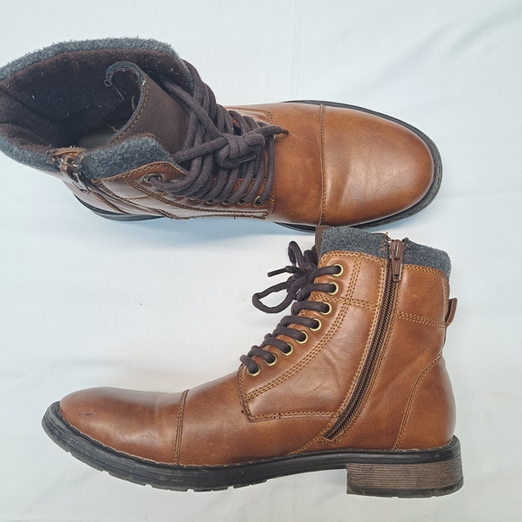 jf j.ferrar Other - J.Ferrar Leather Zip Up Boots Mens Size 8 Excellent Condition.